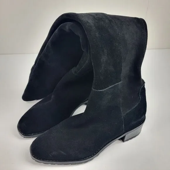 Blondo Starla Waterproof Black Suede Over-The-Knee Boots Women's Size 6.5M - Picture 14 of 16